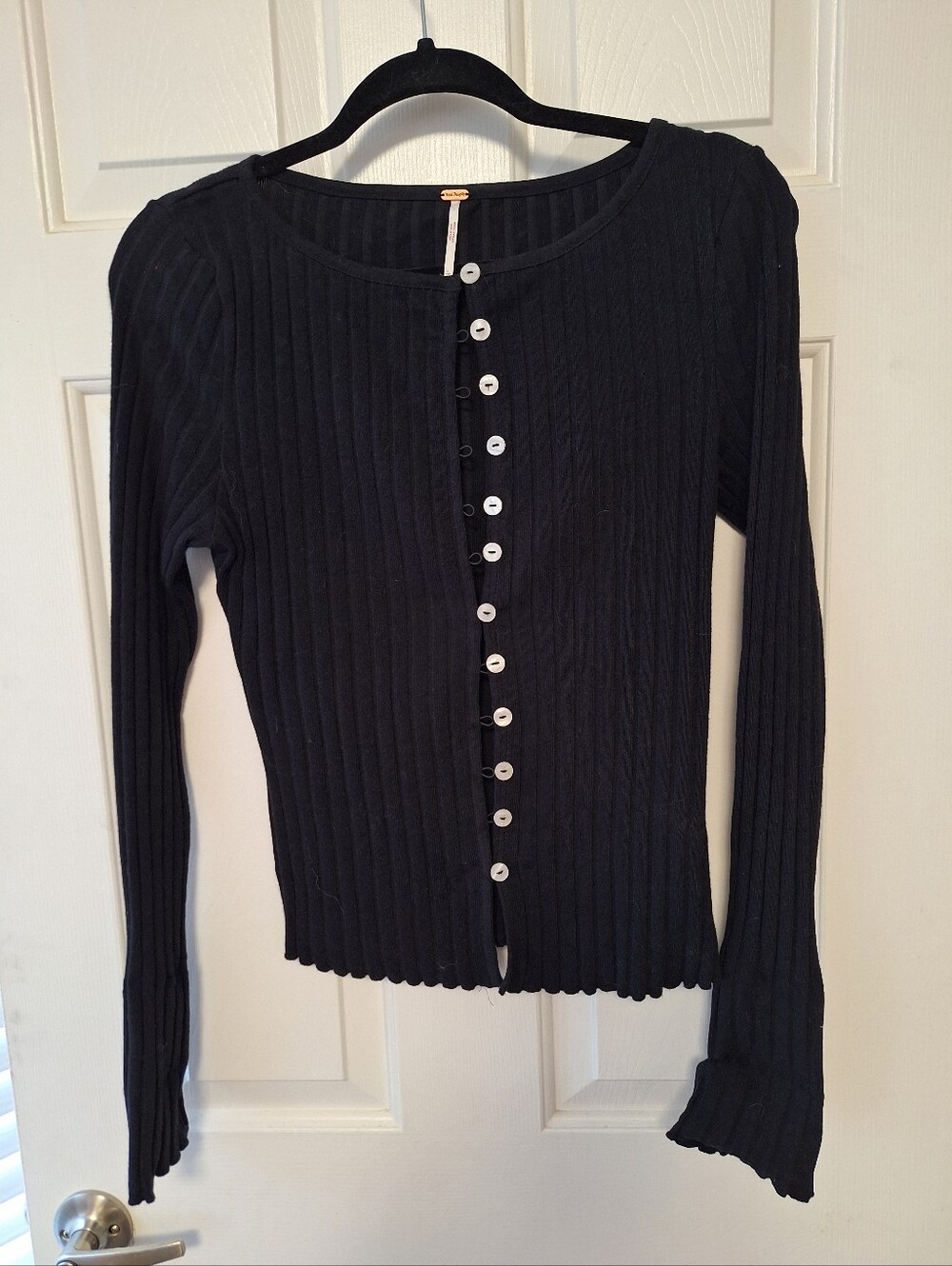 Free People Black "TILLY" Cardigan Size Large